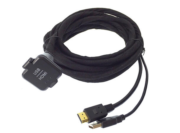 Alpine KCU-315UH - USB/HDMI forlenger 4,5m forlengerkabel m/flipp lokk